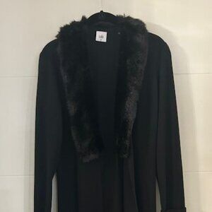 CAbi Sweater with Faux Fur Collar. Size M. Excellent condition. Rarely worn.